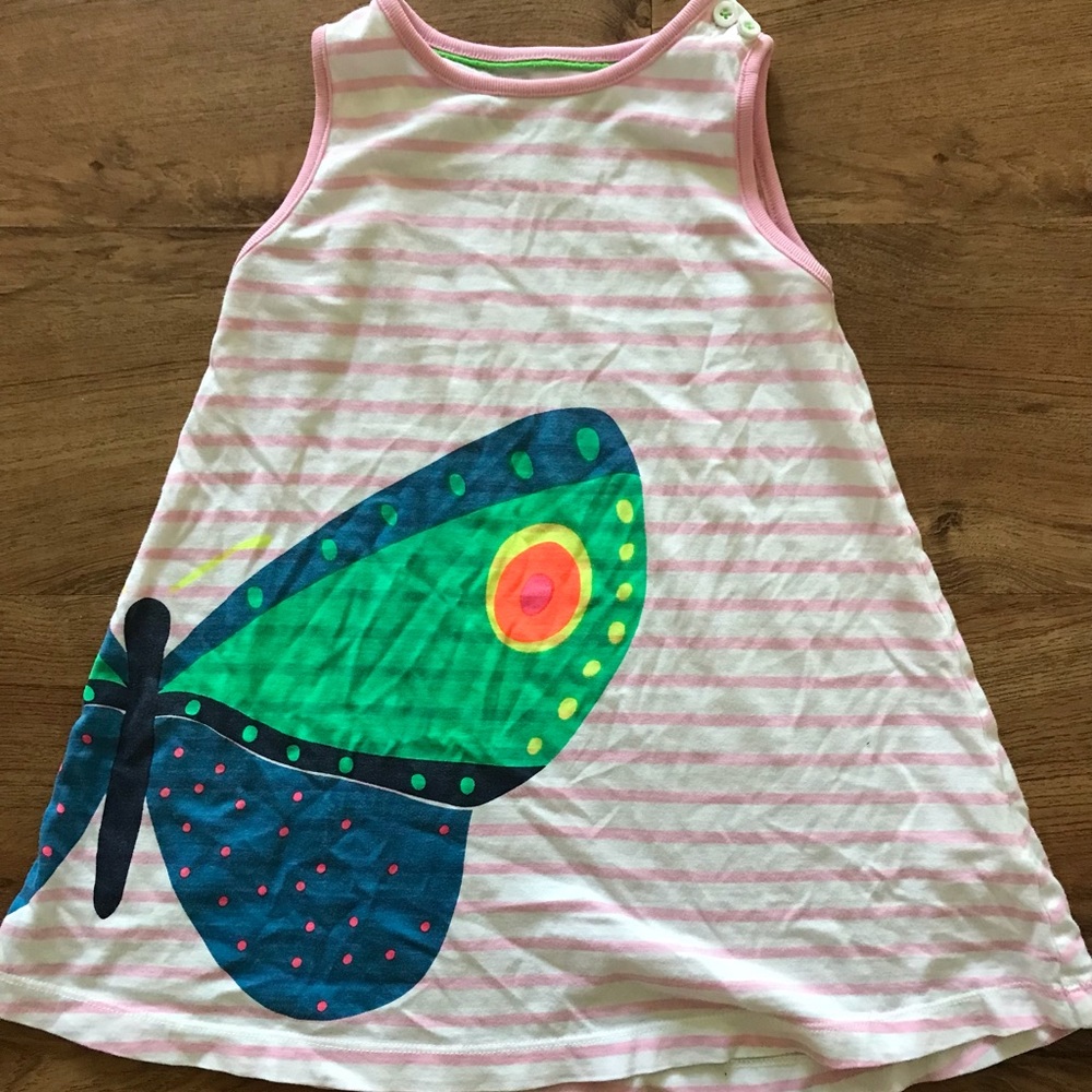 Mini Biden Butterfly Print Summer Dress